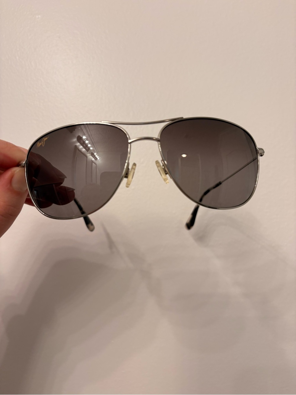 Silver Aviator Sunglasses - Maui Jim